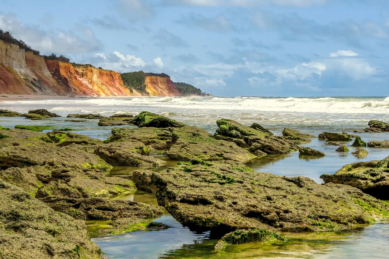 Falésias em Jequiá da Praia
