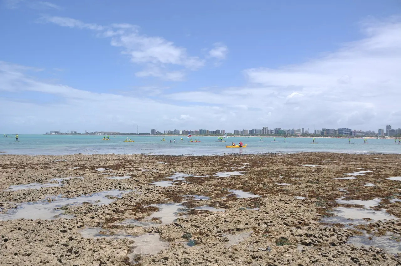 Praia de Ponta Verde, em Maceió